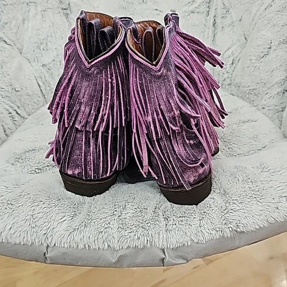 ROPER FRINGE BOOT- PURPLE 7.5 NEW - Picture 11 of 16